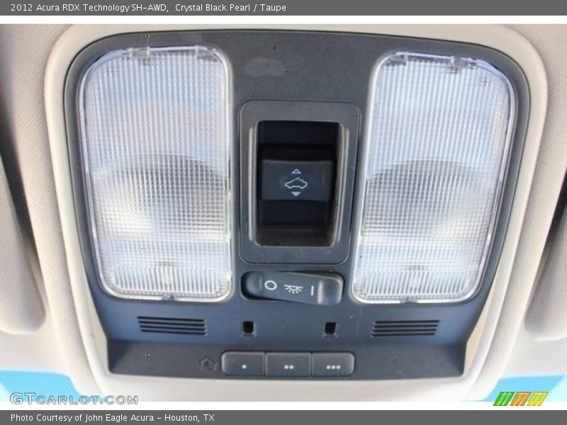 Crystal Black Pearl / Taupe 2012 Acura RDX Technology SH-AWD