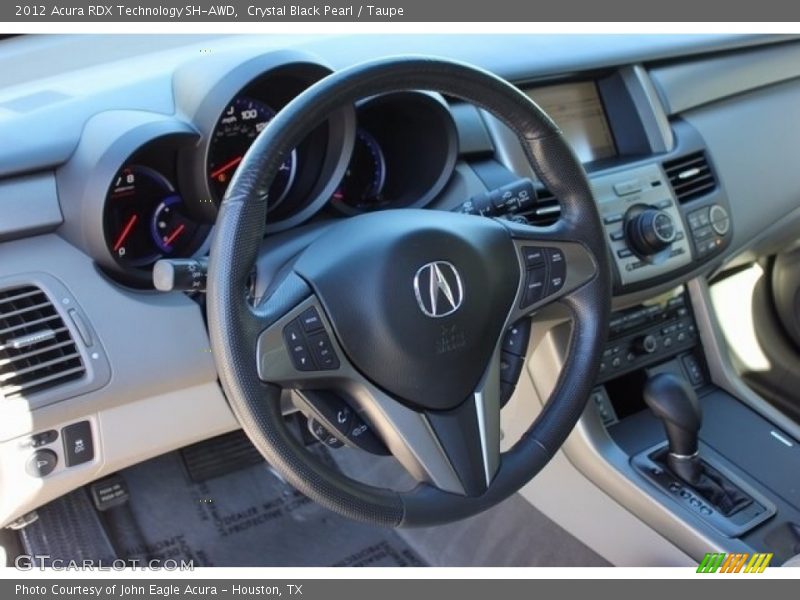 Crystal Black Pearl / Taupe 2012 Acura RDX Technology SH-AWD