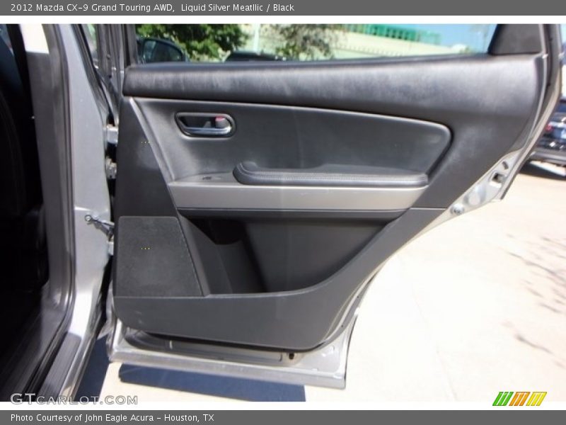 Liquid Silver Meatllic / Black 2012 Mazda CX-9 Grand Touring AWD