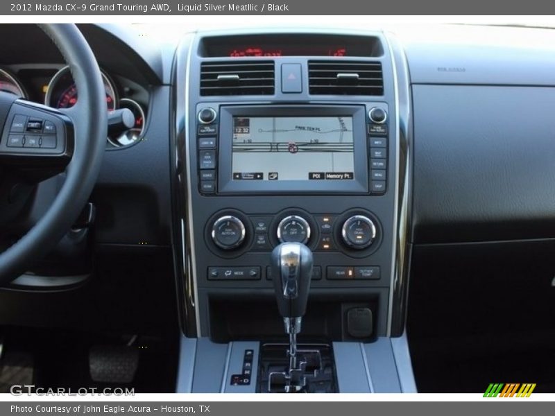 Liquid Silver Meatllic / Black 2012 Mazda CX-9 Grand Touring AWD