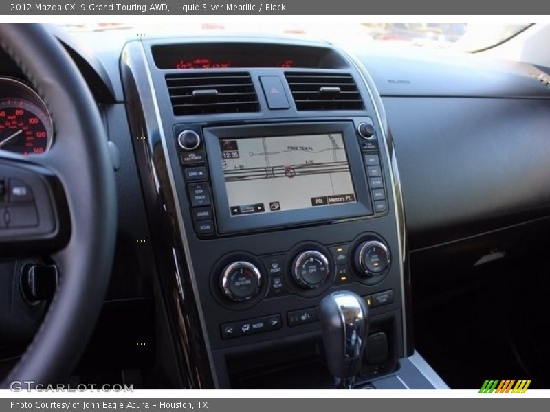 Liquid Silver Meatllic / Black 2012 Mazda CX-9 Grand Touring AWD