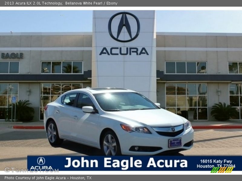 Bellanova White Pearl / Ebony 2013 Acura ILX 2.0L Technology