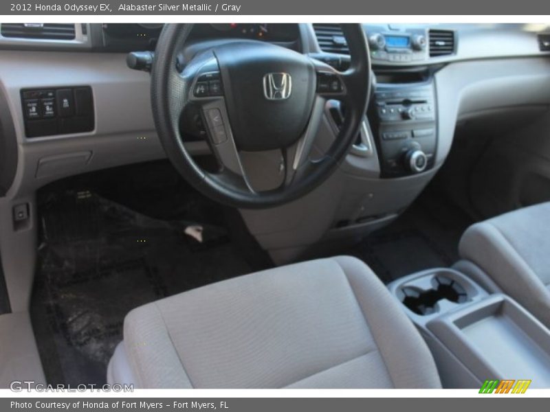 Alabaster Silver Metallic / Gray 2012 Honda Odyssey EX