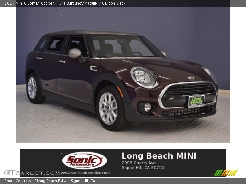 Pure Burgundy Metallic / Carbon Black 2017 Mini Clubman Cooper