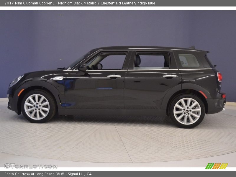 Midnight Black Metallic / Chesterfield Leather/Indigo Blue 2017 Mini Clubman Cooper S