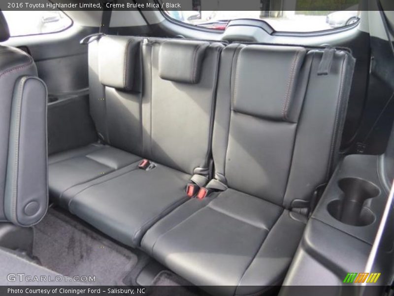 Rear Seat of 2016 Highlander Limited