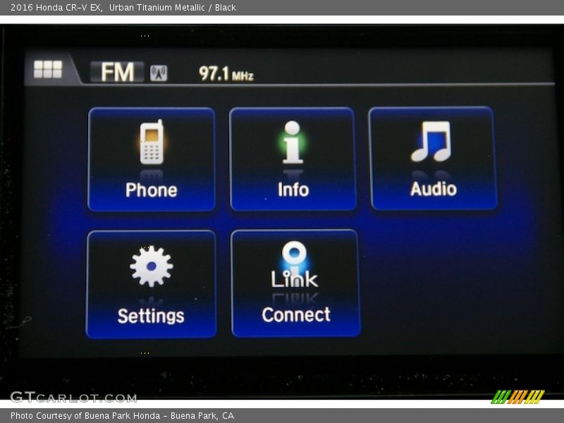 Urban Titanium Metallic / Black 2016 Honda CR-V EX