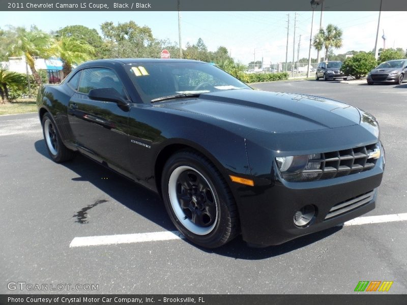 Black / Black 2011 Chevrolet Camaro LS Coupe