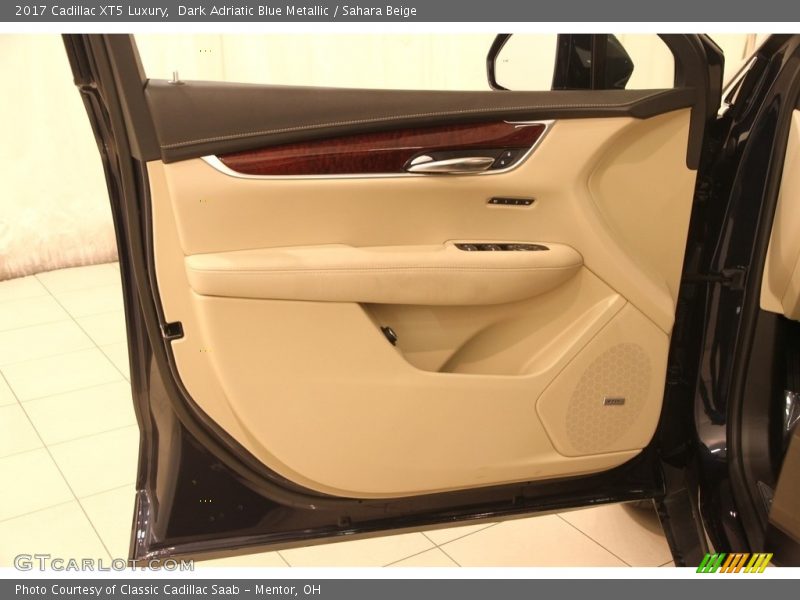Dark Adriatic Blue Metallic / Sahara Beige 2017 Cadillac XT5 Luxury