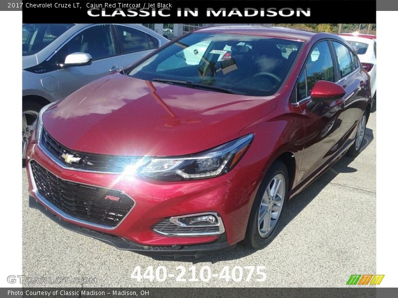 Cajun Red Tintcoat / Jet Black 2017 Chevrolet Cruze LT
