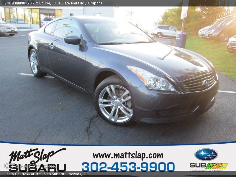 Blue Slate Metallic / Graphite 2009 Infiniti G 37 x Coupe