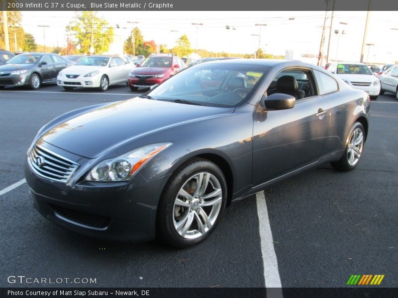 Blue Slate Metallic / Graphite 2009 Infiniti G 37 x Coupe