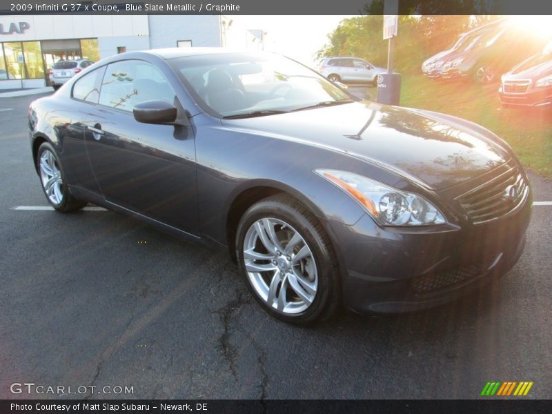 Blue Slate Metallic / Graphite 2009 Infiniti G 37 x Coupe