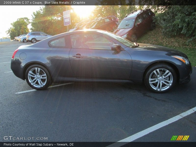 Blue Slate Metallic / Graphite 2009 Infiniti G 37 x Coupe