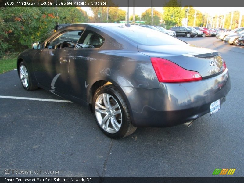 Blue Slate Metallic / Graphite 2009 Infiniti G 37 x Coupe