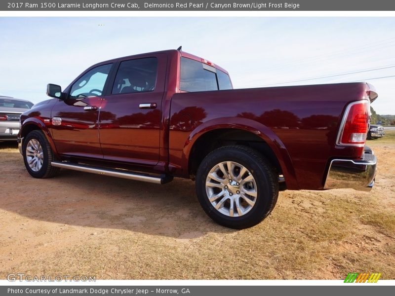 Delmonico Red Pearl / Canyon Brown/Light Frost Beige 2017 Ram 1500 Laramie Longhorn Crew Cab