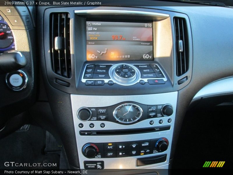 Blue Slate Metallic / Graphite 2009 Infiniti G 37 x Coupe