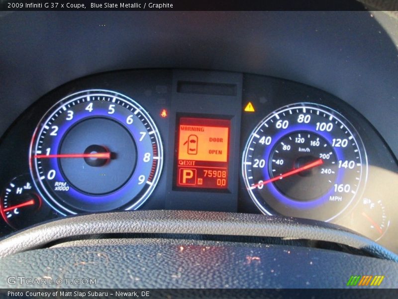 Blue Slate Metallic / Graphite 2009 Infiniti G 37 x Coupe