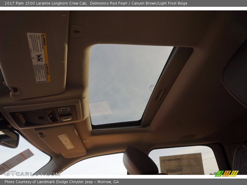 Delmonico Red Pearl / Canyon Brown/Light Frost Beige 2017 Ram 1500 Laramie Longhorn Crew Cab