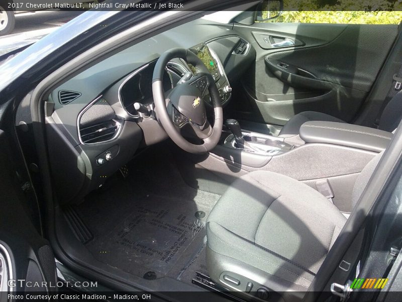 Nightfall Gray Metallic / Jet Black 2017 Chevrolet Malibu LT