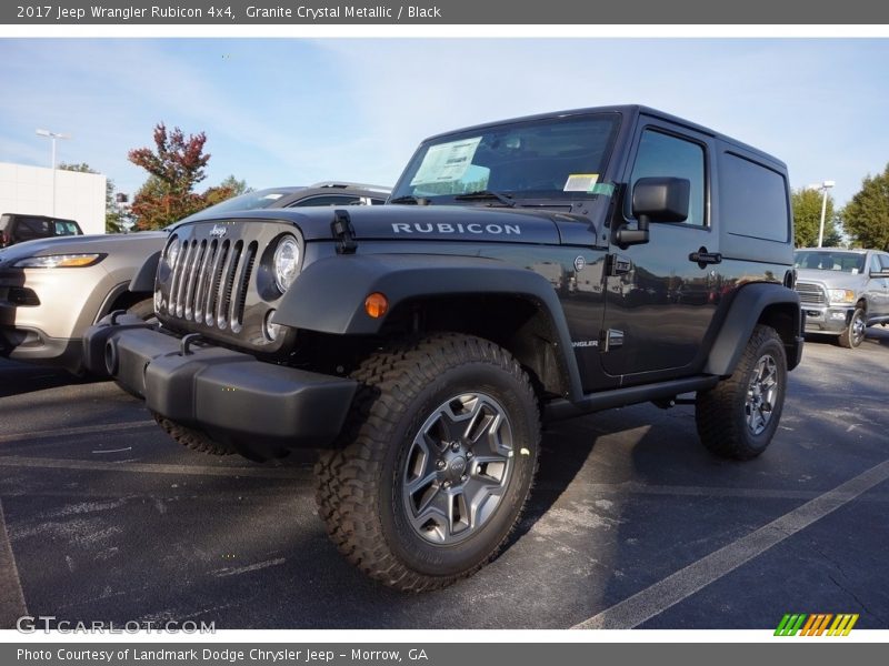 Granite Crystal Metallic / Black 2017 Jeep Wrangler Rubicon 4x4