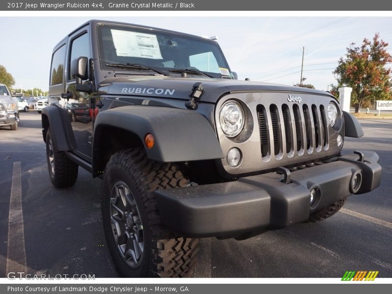Granite Crystal Metallic / Black 2017 Jeep Wrangler Rubicon 4x4