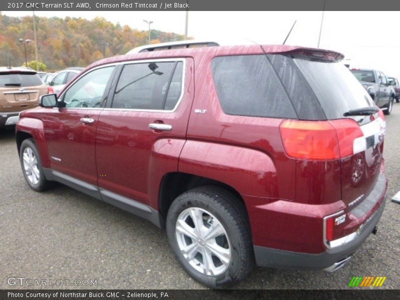 Crimson Red Tintcoat / Jet Black 2017 GMC Terrain SLT AWD