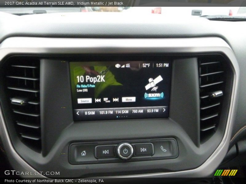 Dashboard of 2017 Acadia All Terrain SLE AWD