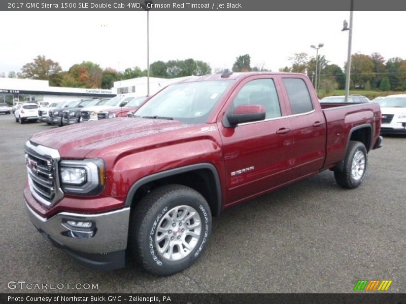 Front 3/4 View of 2017 Sierra 1500 SLE Double Cab 4WD
