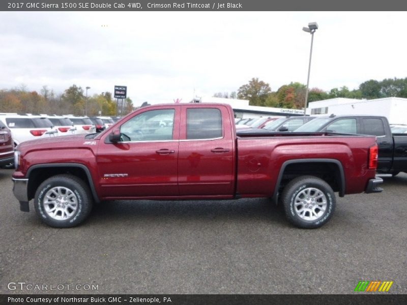  2017 Sierra 1500 SLE Double Cab 4WD Crimson Red Tintcoat