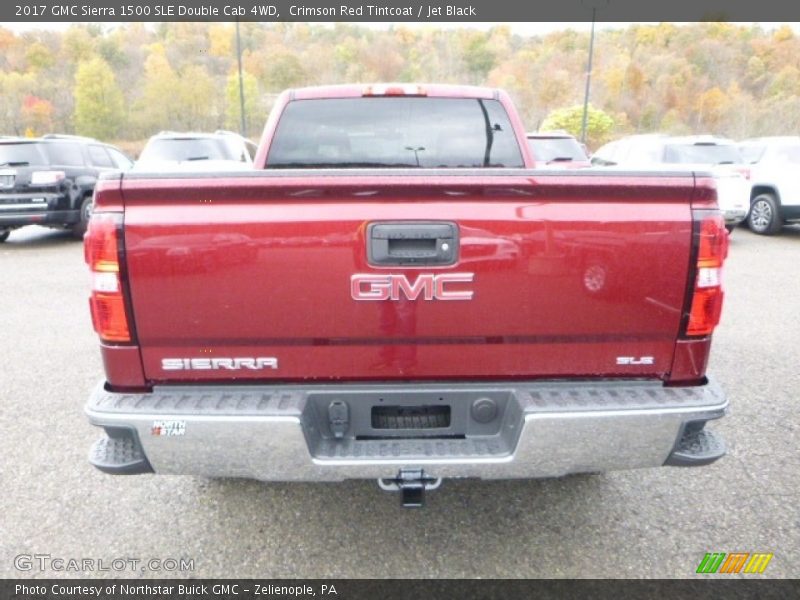 Crimson Red Tintcoat / Jet Black 2017 GMC Sierra 1500 SLE Double Cab 4WD