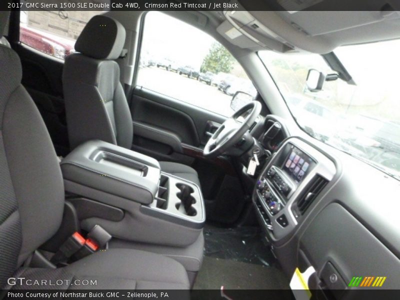 Crimson Red Tintcoat / Jet Black 2017 GMC Sierra 1500 SLE Double Cab 4WD