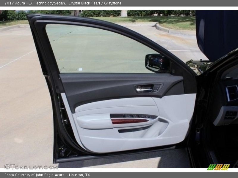 Crystal Black Pearl / Graystone 2017 Acura TLX Technology Sedan