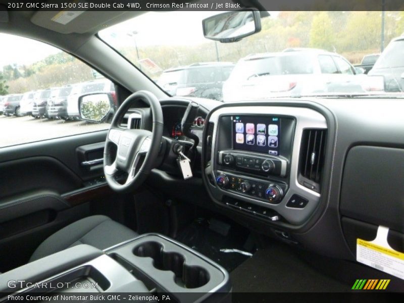 Crimson Red Tintcoat / Jet Black 2017 GMC Sierra 1500 SLE Double Cab 4WD