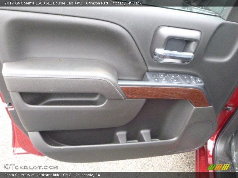 Crimson Red Tintcoat / Jet Black 2017 GMC Sierra 1500 SLE Double Cab 4WD
