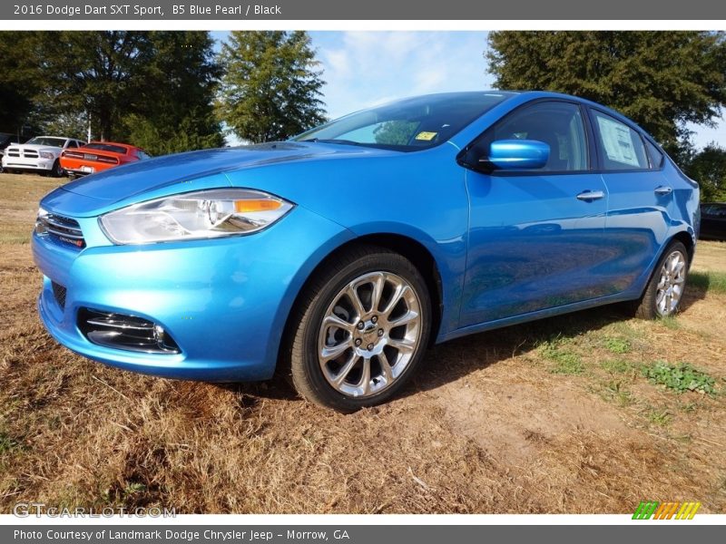 B5 Blue Pearl / Black 2016 Dodge Dart SXT Sport