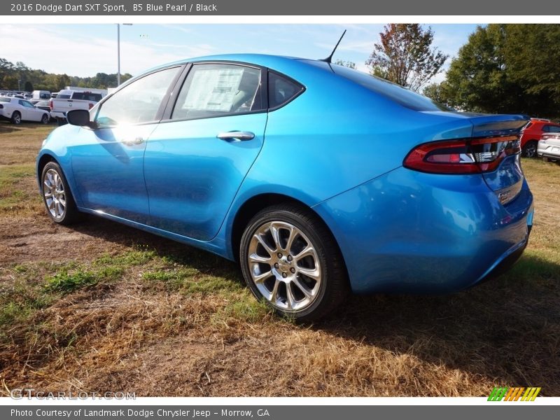 B5 Blue Pearl / Black 2016 Dodge Dart SXT Sport