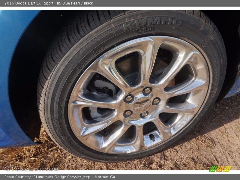 B5 Blue Pearl / Black 2016 Dodge Dart SXT Sport
