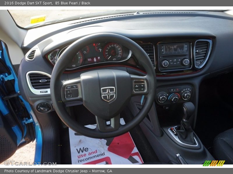 B5 Blue Pearl / Black 2016 Dodge Dart SXT Sport