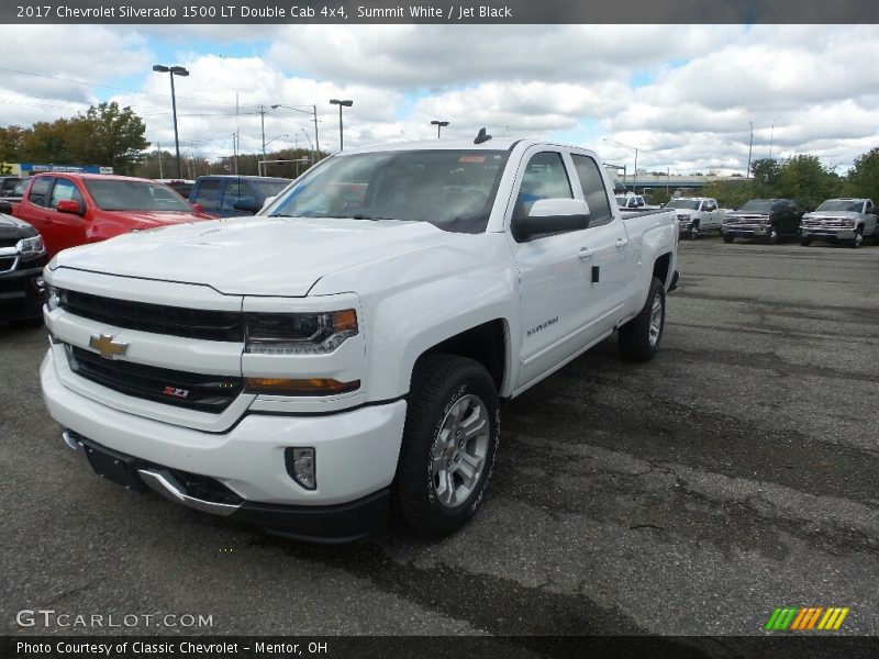 Summit White / Jet Black 2017 Chevrolet Silverado 1500 LT Double Cab 4x4