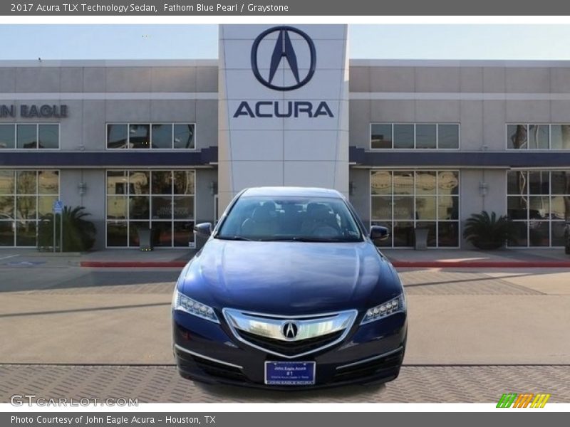 Fathom Blue Pearl / Graystone 2017 Acura TLX Technology Sedan