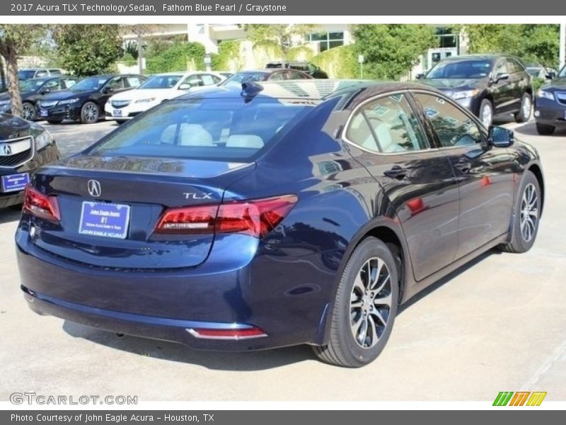 Fathom Blue Pearl / Graystone 2017 Acura TLX Technology Sedan