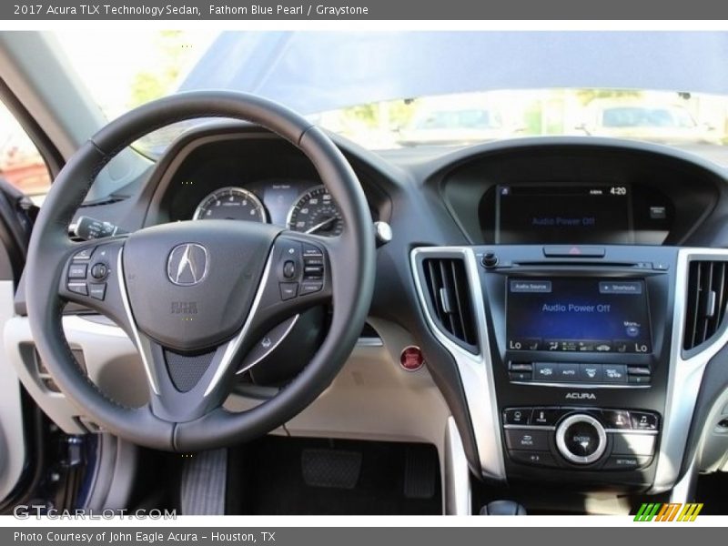 Fathom Blue Pearl / Graystone 2017 Acura TLX Technology Sedan