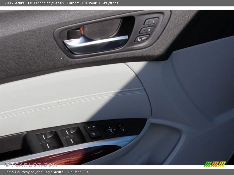 Fathom Blue Pearl / Graystone 2017 Acura TLX Technology Sedan