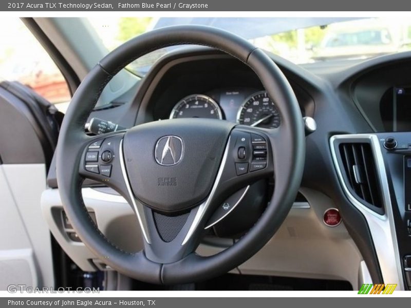 Fathom Blue Pearl / Graystone 2017 Acura TLX Technology Sedan
