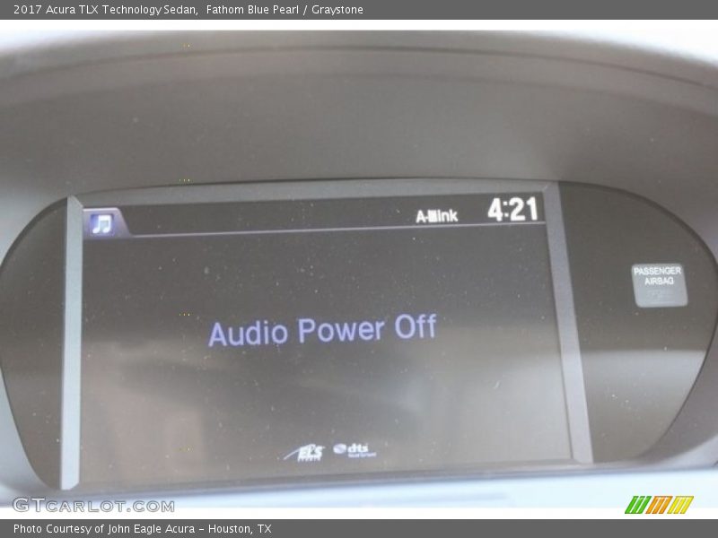 Fathom Blue Pearl / Graystone 2017 Acura TLX Technology Sedan