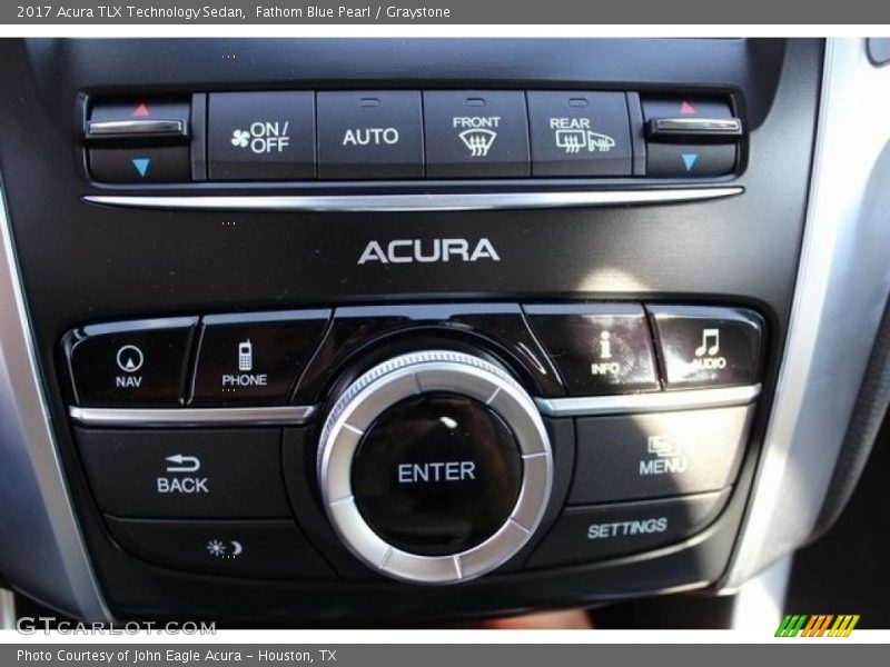 Fathom Blue Pearl / Graystone 2017 Acura TLX Technology Sedan