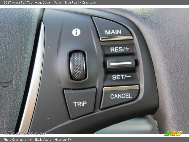 Fathom Blue Pearl / Graystone 2017 Acura TLX Technology Sedan