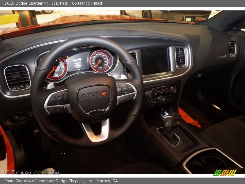 Go Mango / Black 2016 Dodge Charger R/T Scat Pack