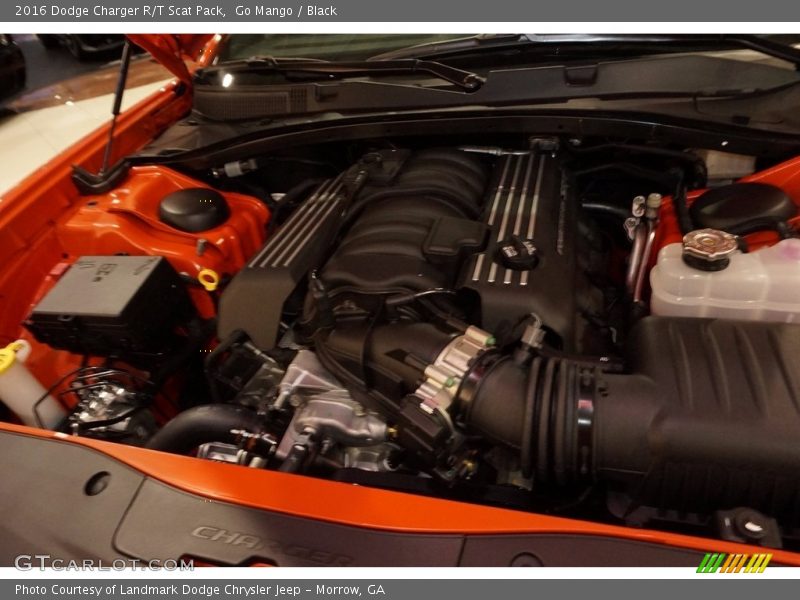 Go Mango / Black 2016 Dodge Charger R/T Scat Pack